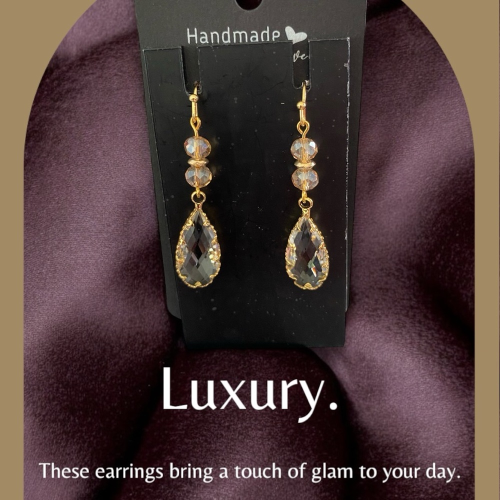 Luxury Gold and Silver Drop Earrings